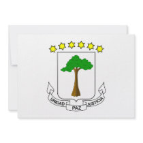Equatorial Guinea Coat of Arms Personalized Invite