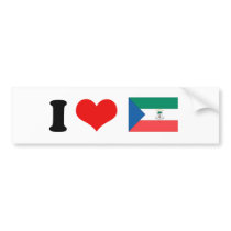 Equatorial Guinea Flag Bumper Stickers