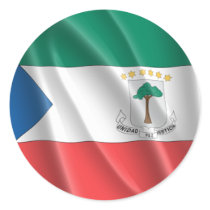EQUATORIAL GUINEA ROUND STICKER