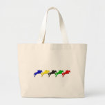 Equestrian dressage and show jumping horse tote bag