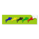 Equestrian dressage and show jumping horse bumper sticker