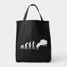 Equestrian Evolution from Man to Horseback Tote Bag