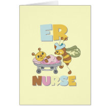 ER Nurse T-shirts and Gifts Greeting Card