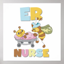 ER Nurse T-shirts and Gifts Poster