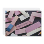 Erasers and pencils for school children invitations