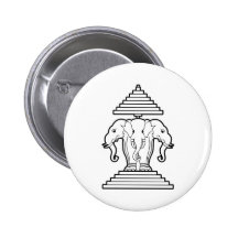 Erawan Three Headed Elephant Lao / Laos Flag Pins