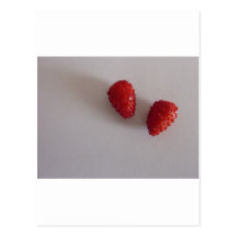 Erdbeeren als Herz Postkarten