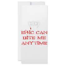 Eric can bite me ANYTIME Full Color Rack Card