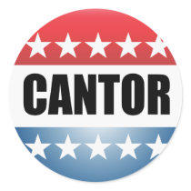 ERIC CANTOR ROUND STICKERS