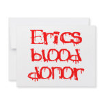 Erics Blood Donor Personalized Invites