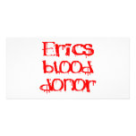 Erics Blood Donor Personalized Photo Card