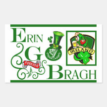 Erin Go Bragh! Rectangle Sticker