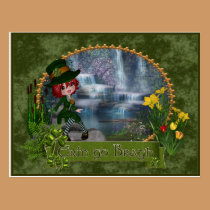 Erin Go Bragh St Patrick's Day postcards