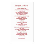 Eris Prayer Card Business Cards