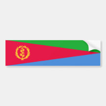 Eritrea/Eritrean Flag Bumper Sticker