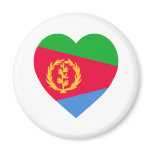 Eritrea Flag Heart magnets