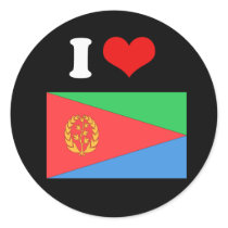 Eritrea Flag Round Sticker