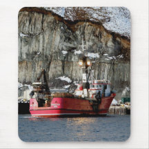 Erla-N, Crab Boat in Dutch Harbour, Alaska Mouse Mats