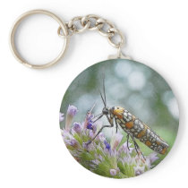 Ermine Moth on Agastache Keychain