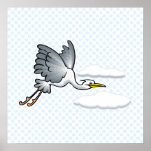 Ernie Egret Print