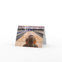 Ernie the Sock Monkey Bowling Note Card