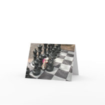 Ernie the Sock Monkey Chess Note Card