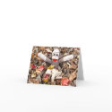Ernie the Sock Monkey Pile of Leaves Note Card