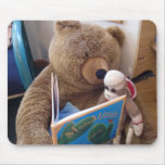Ernie the Sock Monkey Reading Mousepad