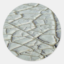 Erosion pattern round sticker