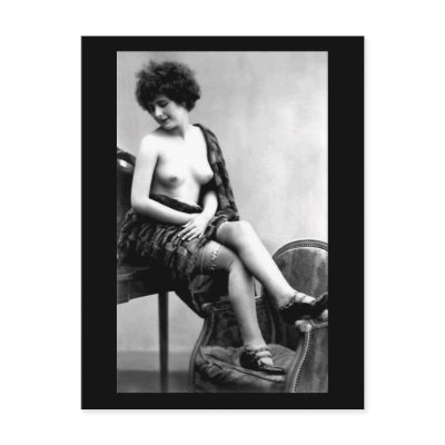 Erotic Postcard - Seated Nude by gregoryolney