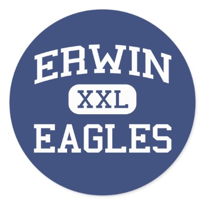 Erwin - Eagles - High School - Birmingham Alabama Stickers by customteamsportswear