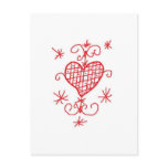 Erzulie Red Heart Veve Voodoo Hoodoo Love Sigil postcards