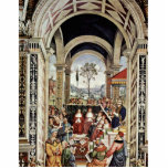 Es Piccolomini Pope Plius Ii During A Meeting In photo sculptures
