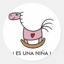 ¡ ES UNA NIÑA ! PEGATINAS  