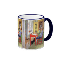 Esbjorn Doing His Homework by Carl Larsson Coffee Mugs