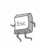 Esc Button t-shirts