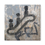 Escalator graffiti fridge magnet