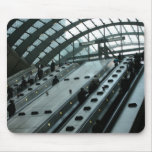 escalators at Canary Wharf  station, London mousepads