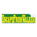 Escape From Walker bumper stickers