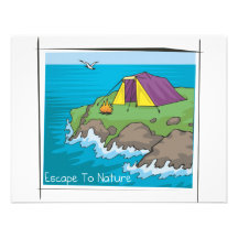 Escape to nature personalised announcement