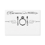 Escort Place Card | Eat, Drink & Be Married business cards