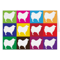 Eskie Chequerboard Card