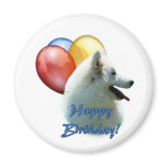 Eskie Happy Birthday Balloon Refrigerator Magnet