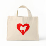 Eskie Love Tiny Tote bags