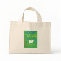 Eskie Rescue Tiny Tote Green Canvas Bag