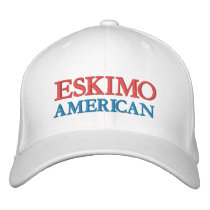 ESKIMO, AMERICAN EMBROIDERED BASEBALL CAP