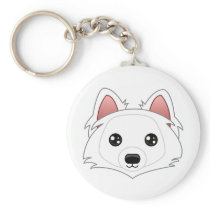 Eskimo Dog Keychain
