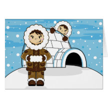 Eskimo & Igloo Card