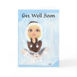 Eskimo in Ice Quantum Cutie Get Well Soon cards