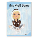 Eskimo in Ice Quantum Cutie Get Well Soon Greeting Cards